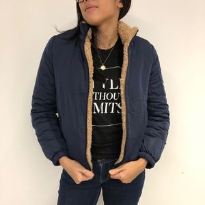 CYBER SALE! GABBY Reversible Sherpa Bomber Jacket